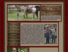 Tablet Screenshot of cnrquarterhorses.com